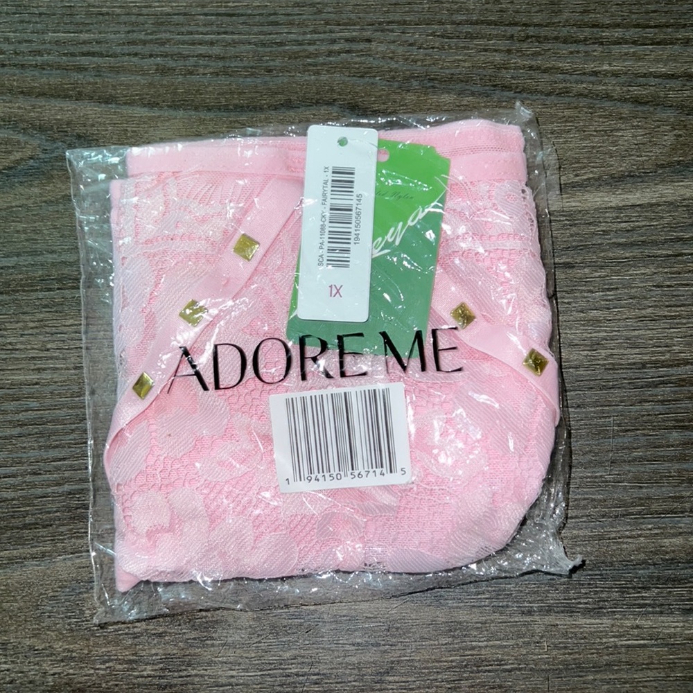New Adore Me Pink Lace Panties in Size 1x